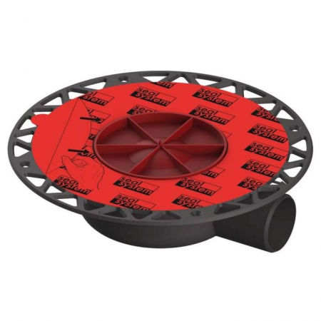 Sifoane, racorduri si ventile - CORP SIFON EXTRAPLAT TECEdrainpointS PP, EV. LATERALA DN50, PENTRU TERASE