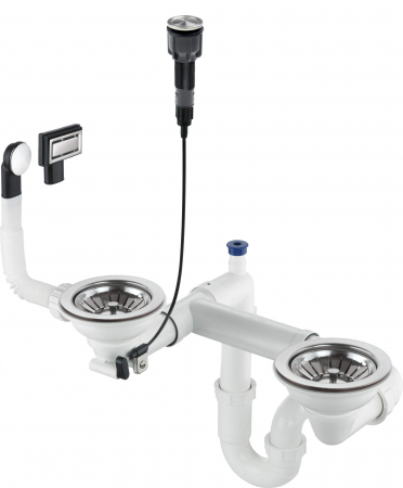 Sifon pentru chiuveta din granit, 1,5- și 2-cuve - Space-Saver [1]