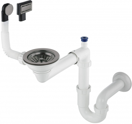 Import - Sifon pentru chiuveta din granit, 1-cuvă - Space-Saver