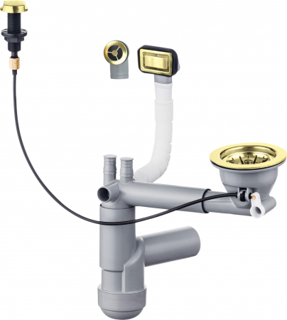 Sifoane pentru chiuvete bucatarie - Sifon pentru chiuveta din granit, 1-cuvă - Space-Saver