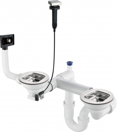 Sifon pentru chiuveta din inox, 1,5- și 2-cuve [1]