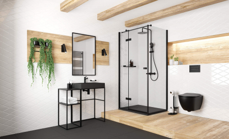 Sifon pentru lavoar, rotund negru Deante, Deante, ,Negru [29]