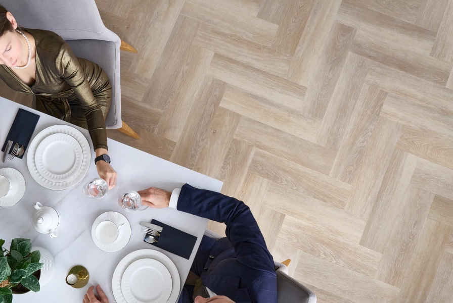 Parchet SPC Arbiton Amaron Herringbone EIR - Stejar Stamford