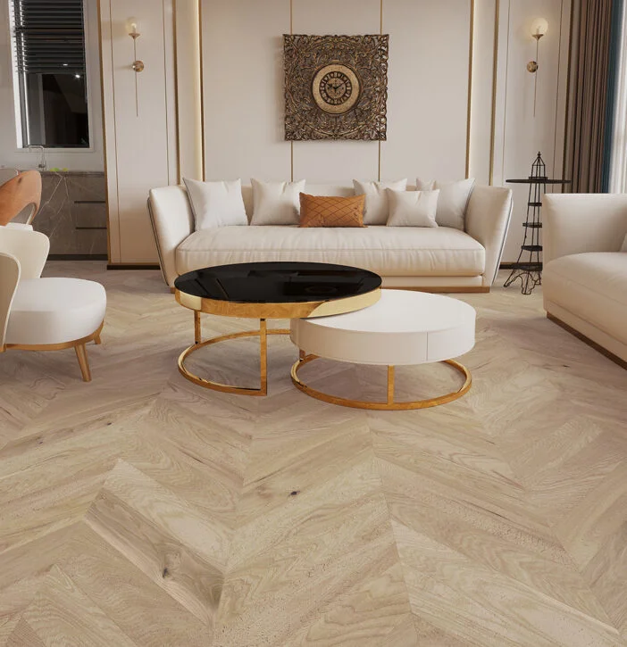 Parchet Triplustratificat - Parchet Triplustratificat Stejar Balos Chevron 130