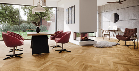 Parchet Triplustratificat - Barlinek parchet Stejar Bright Chevron 130