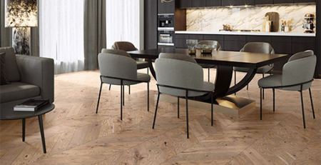 Parchet Triplustratificat - Parchet Barlinek Stejar Serene Chevron 130