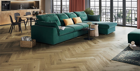 Parchet Triplustratificat - Barlinek parchet Stejar Toffee Herringbone 130
