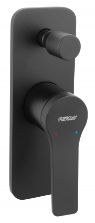 Baie - Stratos Black - baterie încastrată cadă-duș