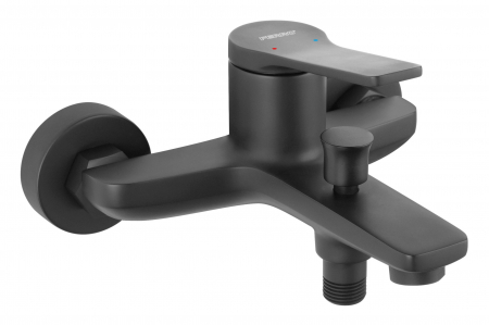 Baie - Stratos Black - baterie perete cadă-duș