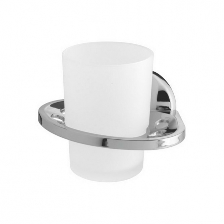 Suport periute dinti - PAHAR CU SUPORT ONTARIO PERIUTE STICLA CROM