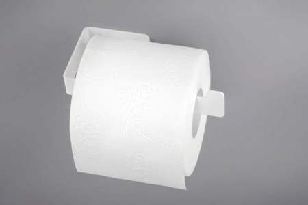Suport pentru hârtie igienică, montare pe perete, Deante, Mokko,Alb [3]