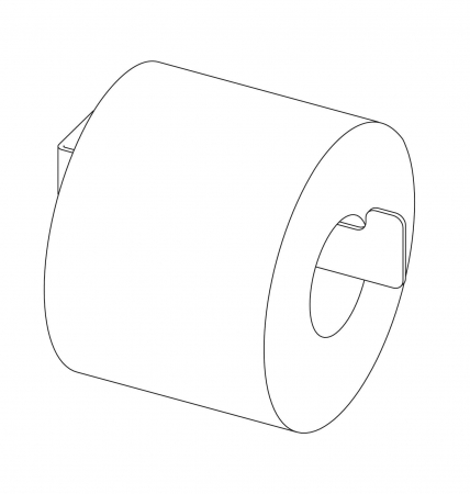 Suport pentru hârtie igienică, montare pe perete, Deante, Mokko,Alb [1]