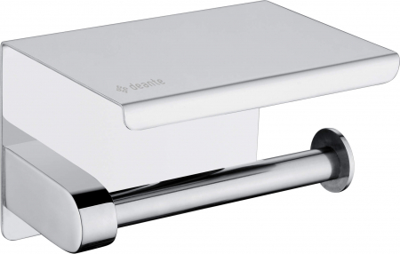 Baie - Suport pentru hârtie igienică, montare pe perete - cu raft