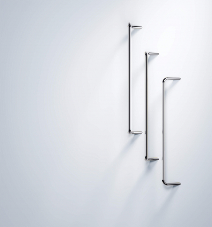 Suport pentru prosoape, montare pe perete, Deante, Silia,Cromat [1]