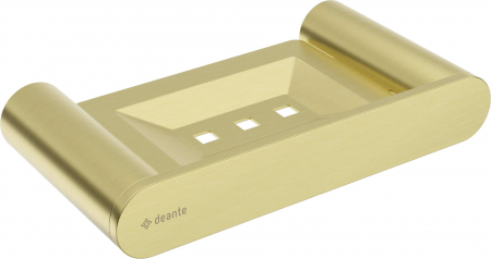 Accesorii baie - Suport pentru săpun, montare pe perete, Deante, ,auriu periat