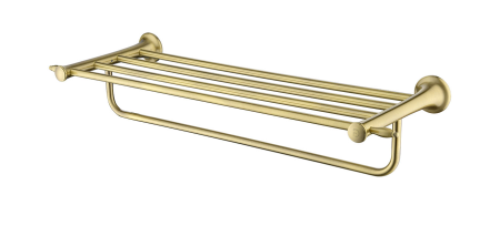 Accesorii de baie - Suport prosoape cu portprosop bara Lacrima 600 mm, bronz