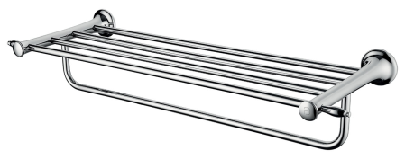 Accesorii de baie - Suport prosoape cu portprosop bara Lacrima 600 mm, crom