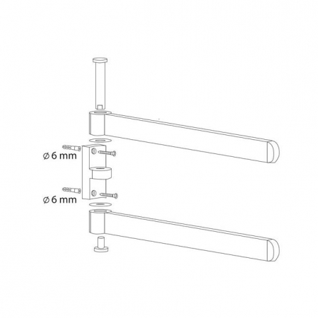 SUPORT PROSOP DOUA BRATE FUTURA NEGRU [1]