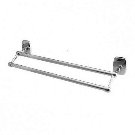 Cuiere si suporti prosop - SUPORT PROSOP BARA DUBLU OREGON 610 CROM SATIN