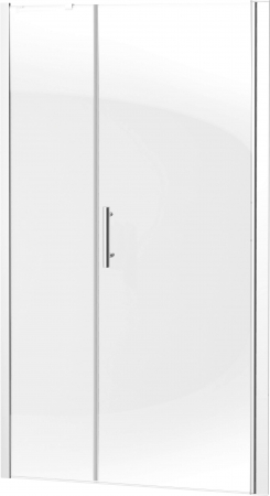 Panouri si usi de dus - Ușă de duș, încastrat, 110 cm - prins cu balamale