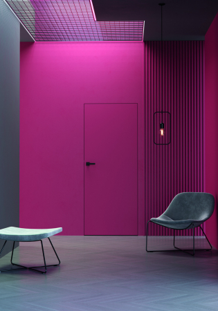 Usa filomuro Porta Doors Hide cu  falt  ascuns(deschidere in interior)-3 balamale 3D ,usa cu miez din pal perforat [2]