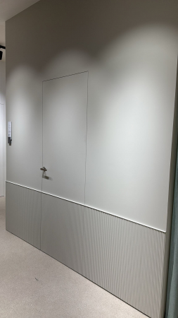 Usi filo muro - Usa filomuro Porta Doors Hide cu  falt  ascuns(deschidere in interior)-3 balamale 3D ,usa cu miez din pal perforat