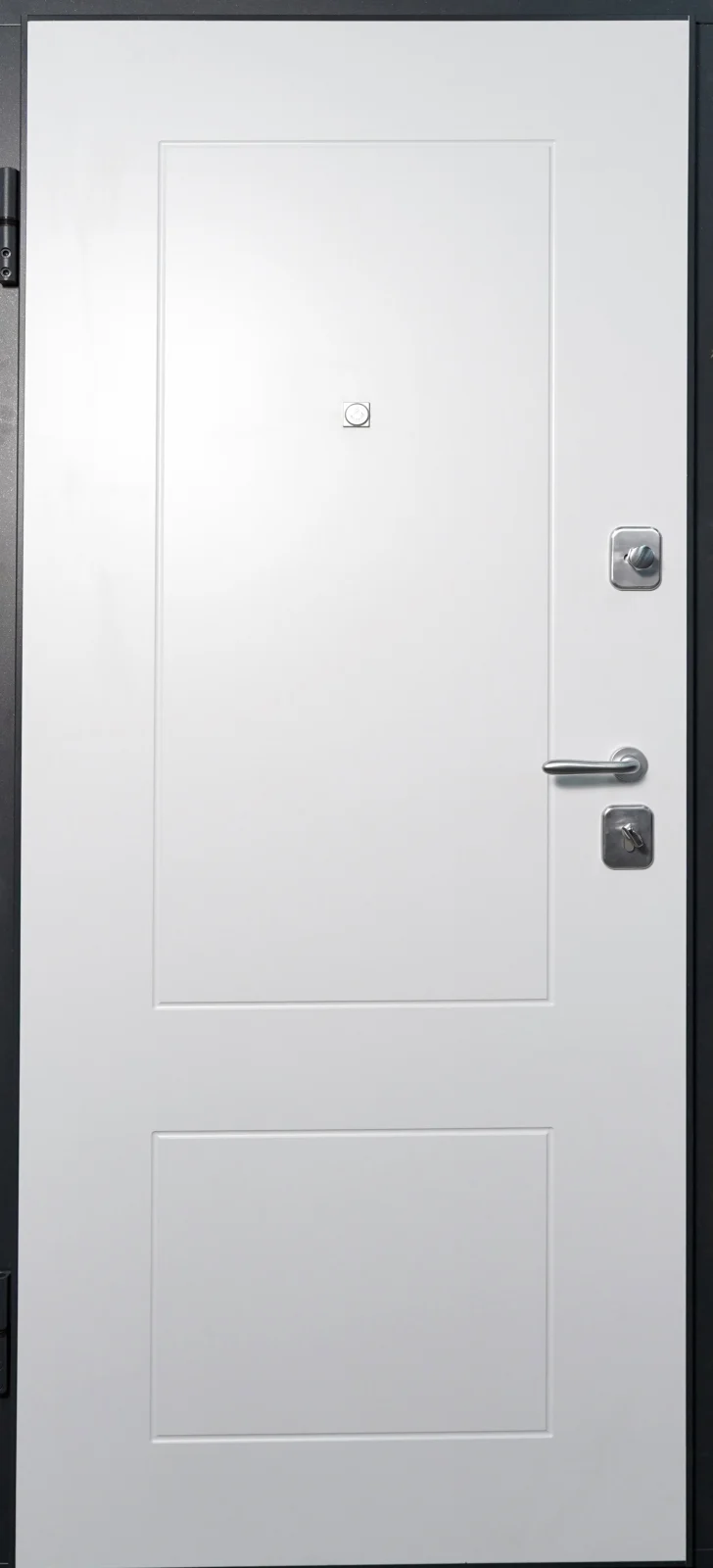 Ușă Metalică pentru intrare apartament Aplot  Secureze  E200/C500 culoare ECO CHAGREEN GRAPHITE(la exterior)/alb WHITE SILK (la interior) [1]