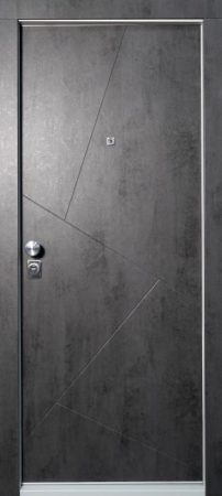 Usi intrare in apartament - Ușă Metalică pentru intrare apartament Aplot  Secureze  E300/E300 culoare DARK GREY CONCRETE