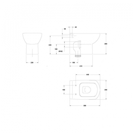 VAS WC SMART BTW ALB PENTRU REZERVOR SEMIINALTIME [1]