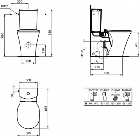 VAS WC BTW STATIV AQUABLADE CONNECT AIR [2]