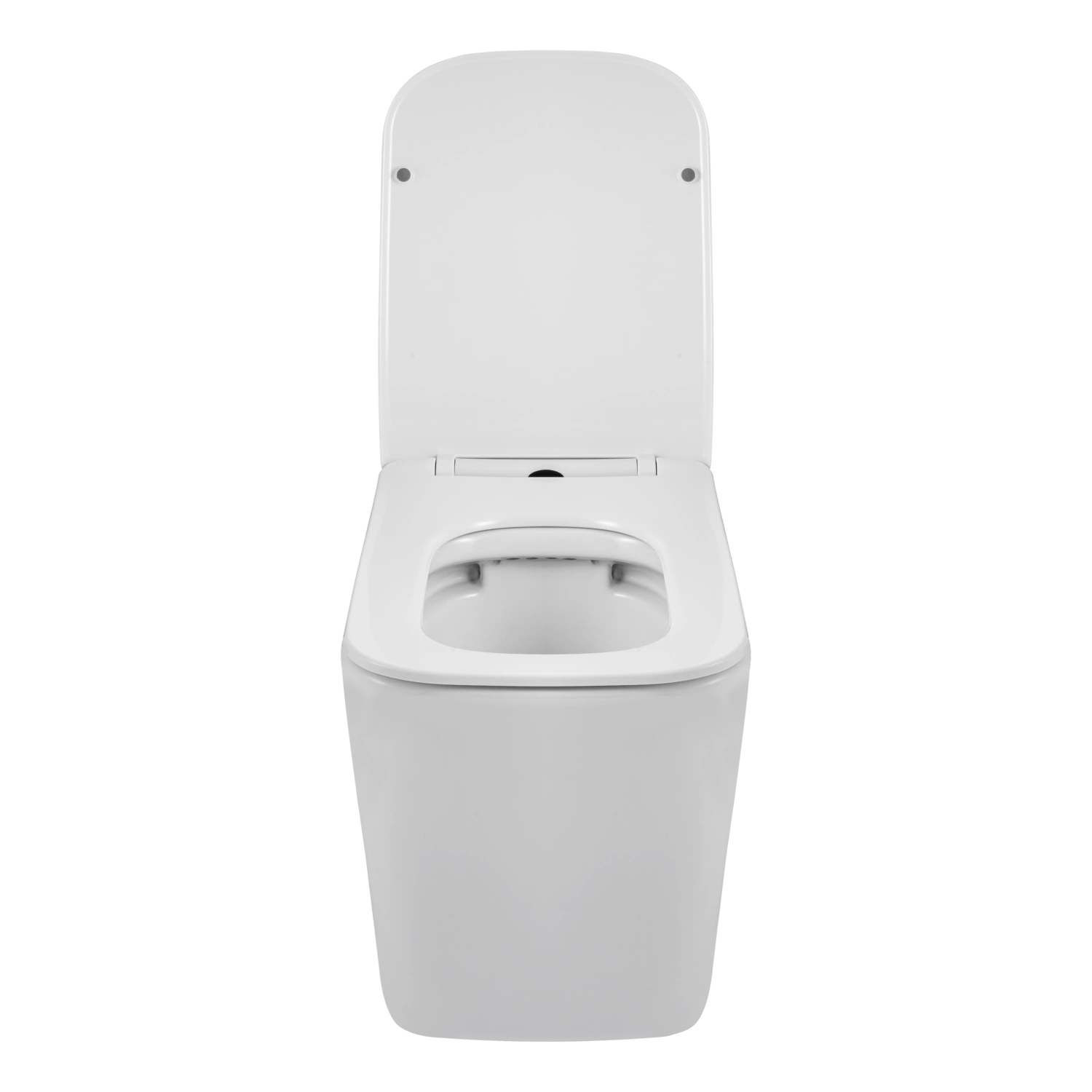 Vas WC suspendat Balneo Luga Rimless alb, fără ramă, cu capac cu închidere lentă din duroplast [2]