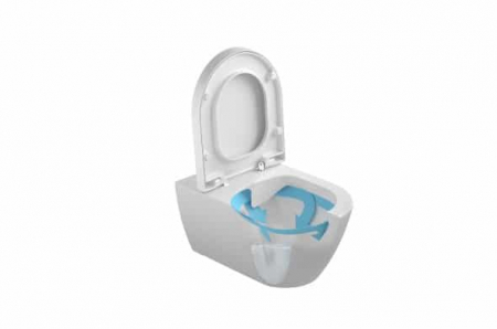 VAS WC EMMA ROUNDED SUSPENDAT RIMLESS 54X36 CM ALB [2]