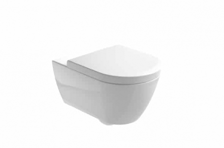 Vase wc - VAS WC EMMA ROUNDED SUSPENDAT RIMLESS 54X36 CM ALB