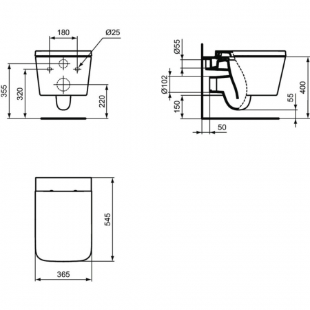 VAS WC BLEND CUBE SUSPENDAT [3]