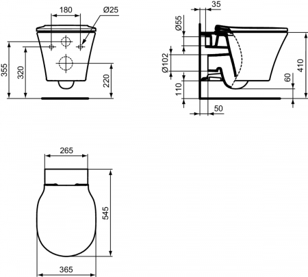VAS WC CONNECT AIR SUSPENDAT AQUABLADE SILK BLACK [2]