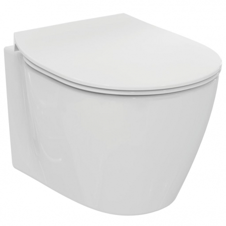 Vase wc - Vas wc suspendat Ideal Standard Connect Space compact 48x36 cm, prinderi ascunse, alb