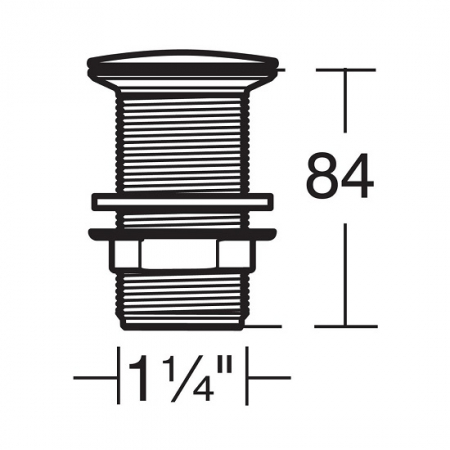 VENTIL CLICK-CLACK PENTRU LAVOAR FARA PREAPLIN CROM [1]