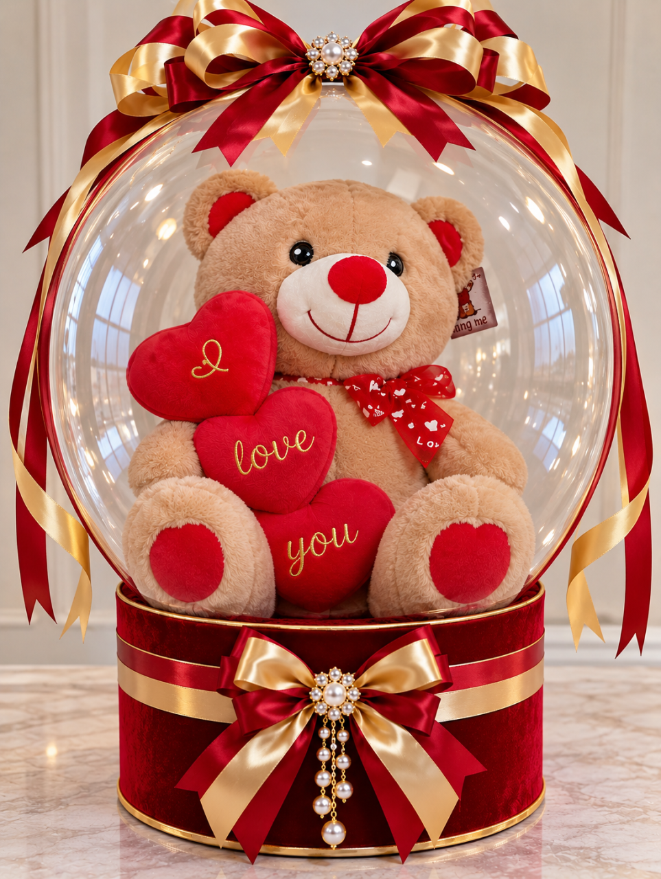 Balon Bobo XXL cu Ursuleț – Cadou Personalizat Premium [6]