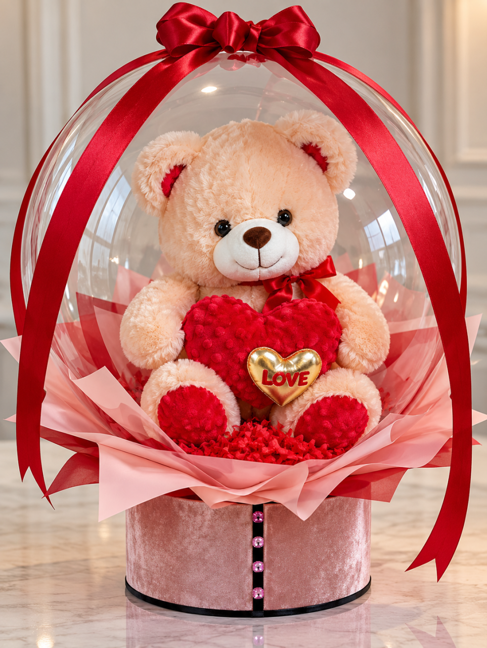 Balon Bobo XXL cu Ursuleț – Cadou Personalizat Premium [5]