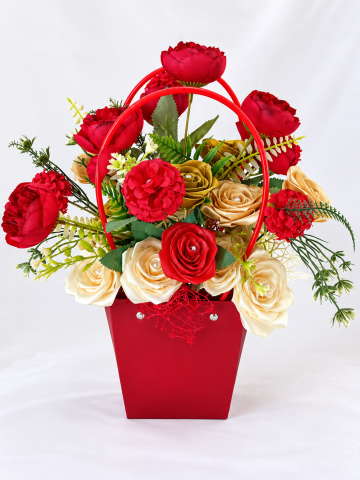 Aranjamente florale din satin - Imperial Ruby