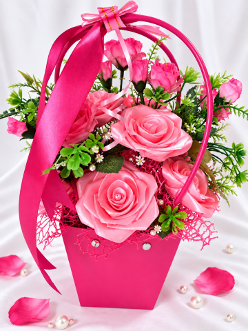 Aranjamente florale din satin - Royal Rose