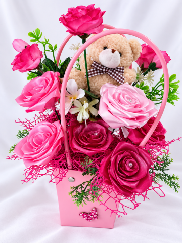 Aranjamente florale din satin - Teddy Rose