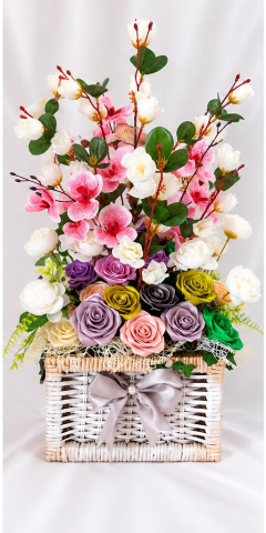 Aranjamente florale din satin - Vis de Satin -Dulce Rafinament