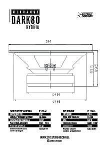 Set difuzoare DARK80 HYBRID 200mm [8]