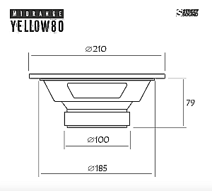 Set difuzoare YELLOW80 200mm [8]