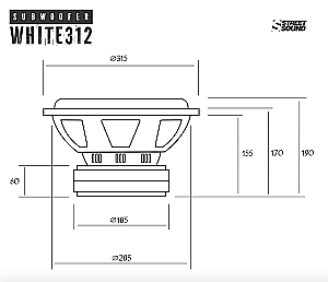 Subwoofer WHITE312 300mm [5]