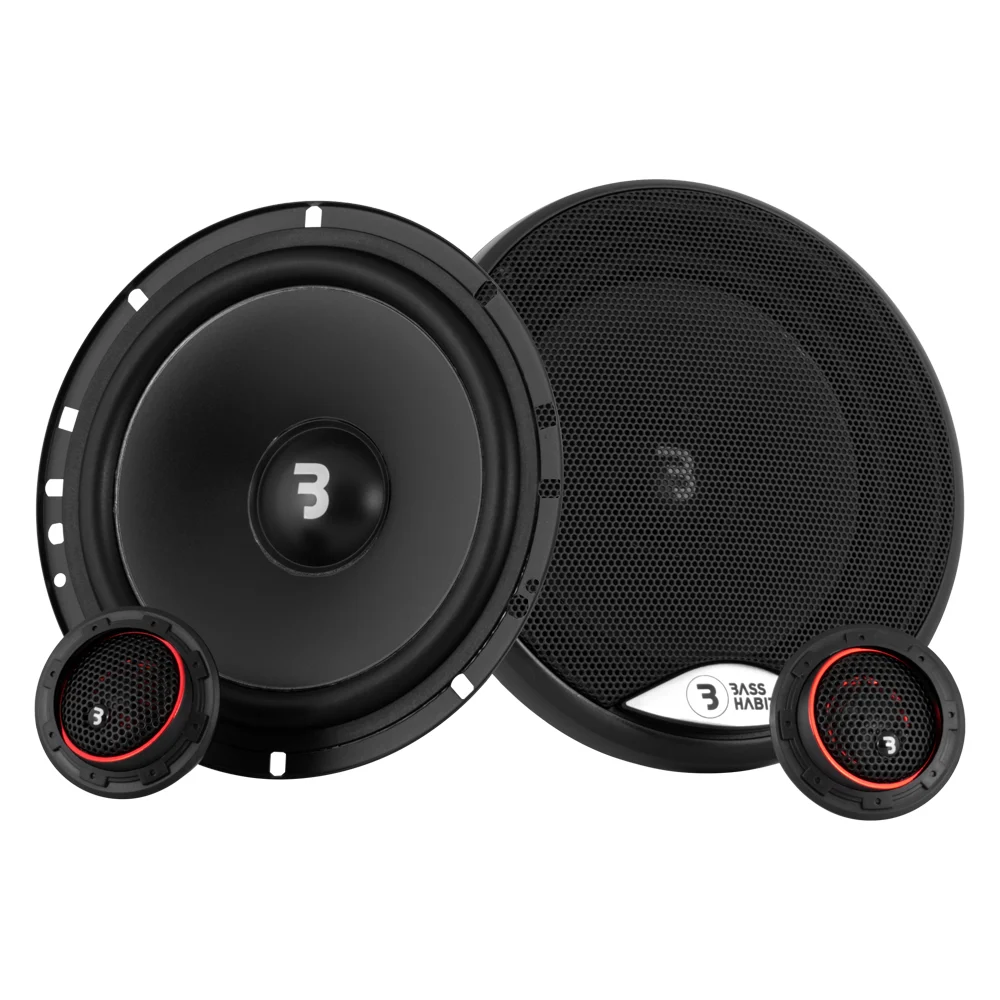 Pachet difuzoare auto Bass Habit Play P165C 16.5 cm 60W RMS + inele adaptoare dedicate [2]