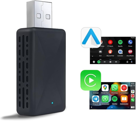 Navigatii & Multimedia - Adaptor Wireless 2 in1 Apple CarPlay Android Auto