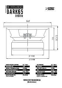 Set difuzoare DARK65 HYBRID 165mm [6]