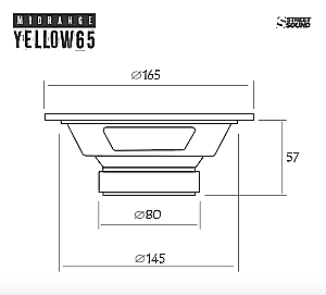 Set difuzoare YELLOW65 165mm [8]